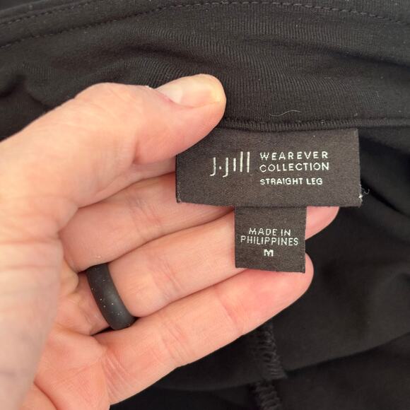 J Jill‎ Pants Medium Wearever Jersey Ponte Stretch Pockets Quiet Comfy Lounge - Picture 10 of 12